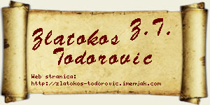 Zlatokos Todorović vizit kartica